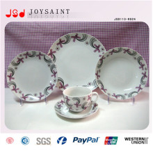 Customized Round Shape Stonewasre Dinner Sets with High Quality for Promotional